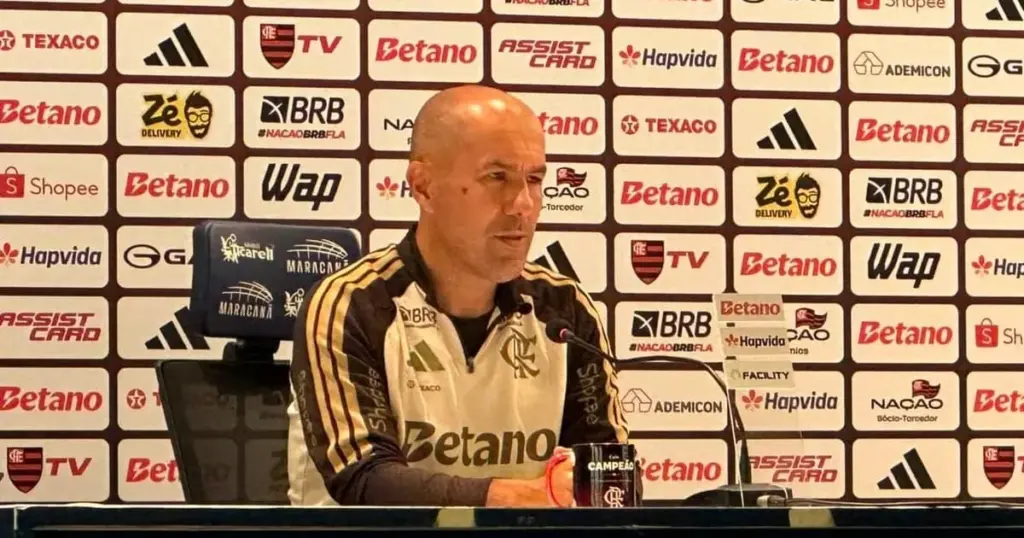 Jardim cita United e Barcelona para justificar escolhas no Flamengo: 'Num elenco de 25, acha que todo mundo está satisfeito?'