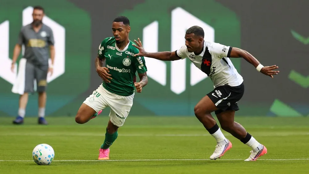 Allan foi titular na vitória do Palmeiras sobre o Vasco — Foto: Cesar Greco/Palmeiras