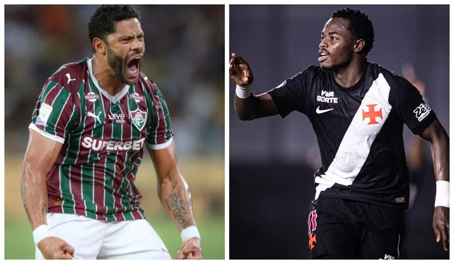 Hulk e Andrés Gómez: Fluminense e Vasco se enfrentaram neste sábado